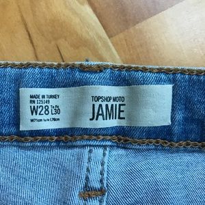 TOPSHOP MOTO JAMIE JEANS W28 L30